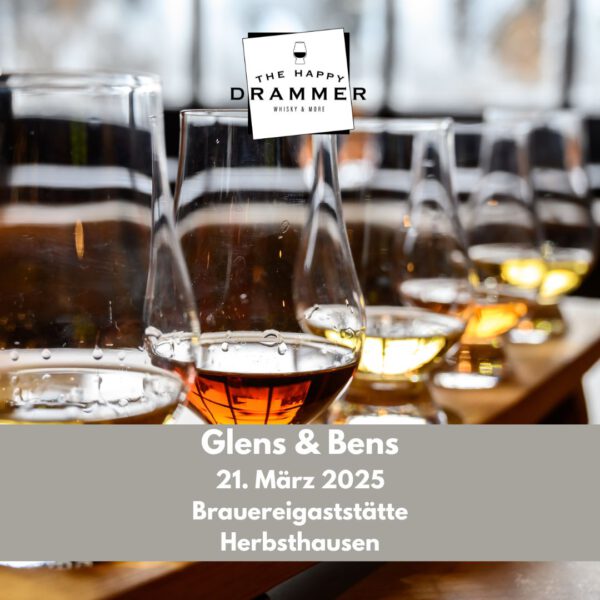 Glens & Bens Whisky-Tasting am 21. März 2025